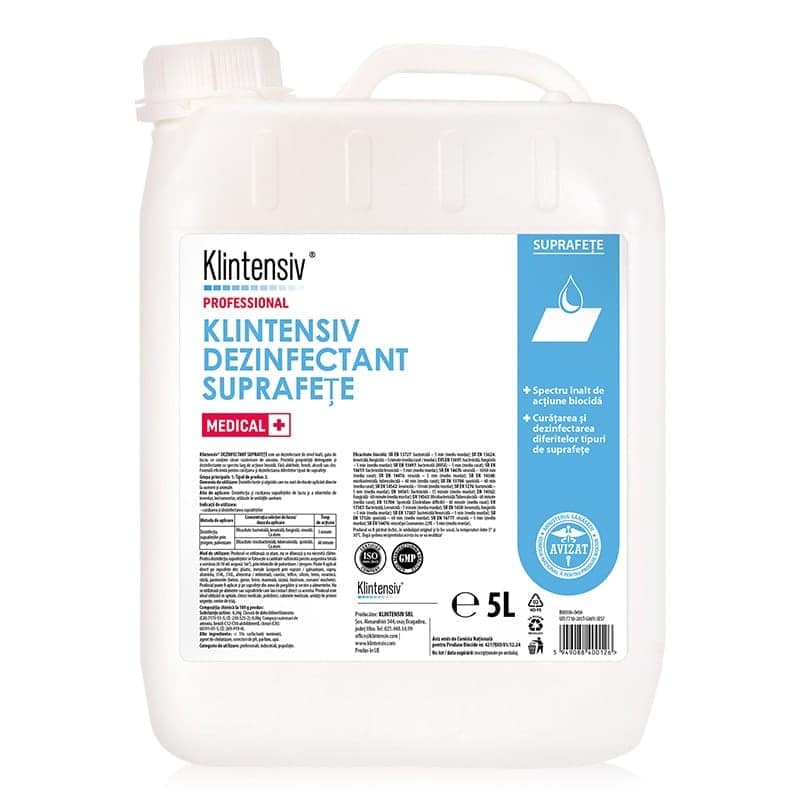 Klintensivdezinfectantsuprafete5L2 Dezinfectant suprafețe, klintensiv, 5 l imagine 1