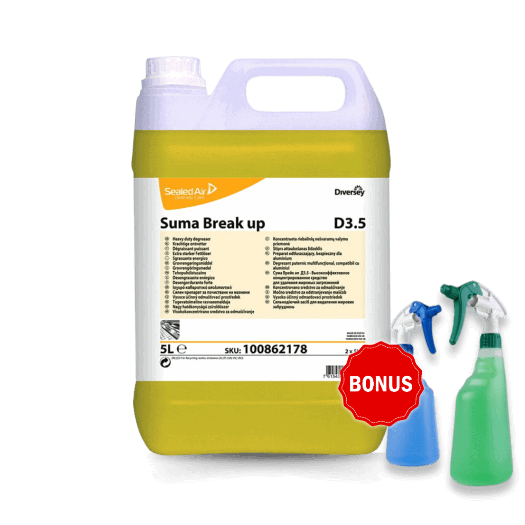 Degresant lichid Suma Break Up 5 L 2 x TASKI SPRY BOTTLE pulverizator BONUS2
